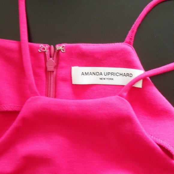 Amanda Uprichard Hot Pink Fit & Flare Dress - Picture 9 of 9